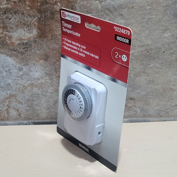 Utilitech Indoor Mechanical Timer Temporizador New Sealed - Picture 11 of 11